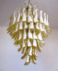 Murano Glass Chandelier – 85 Petals – Caramel