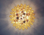 Murano Glass Chandelier – 85 Petals – Caramel