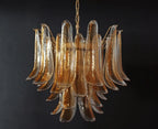 Murano Glass Chandelier – 36 Petals – Amber