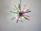Murano Glass Chandelier – Sputnik – 30 Prisms – Multi