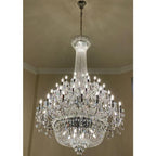 Extra Large European-Style Multi-Layers Candle Luxury Crystal Chandelier Gold Art Foyer / staircase Decorative