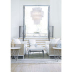 Ribbed Radiance Chandelier