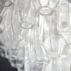 Prismatico 12-Light Clear Ceiling Lamp 35"