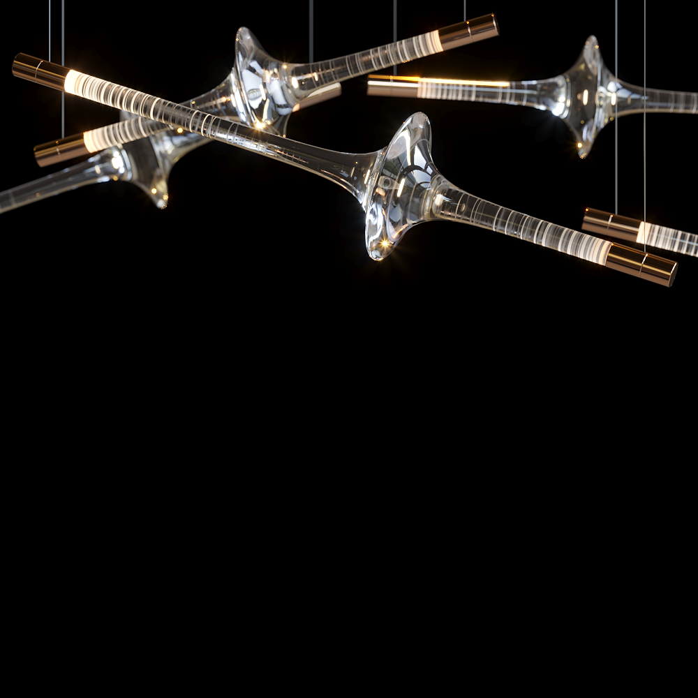 Orvane Crystal Orbit Scatter Pendant
