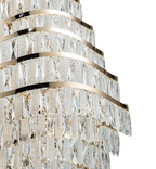 New Luxury Wavy Multi-Tiered Crystal Chandelier for Living Room
