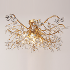 Crystal Flowers Fiore Flushmount 32''