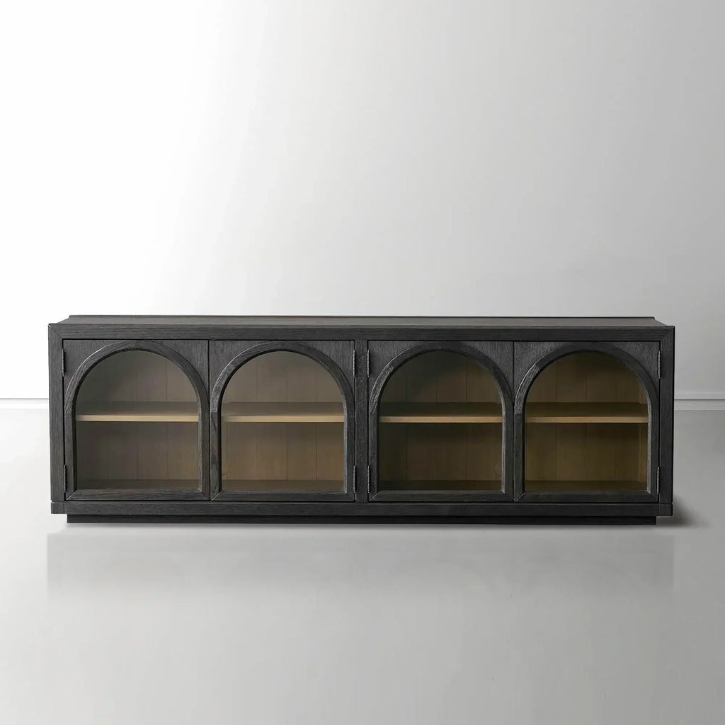 Hattie Media Console in Oak 80-Inchw