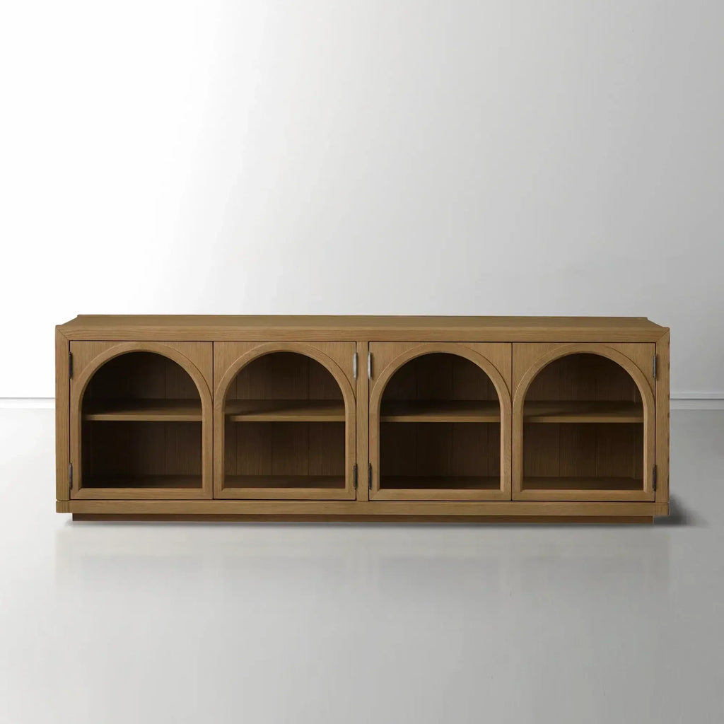 Hattie Media Console in Oak 80-Inchw