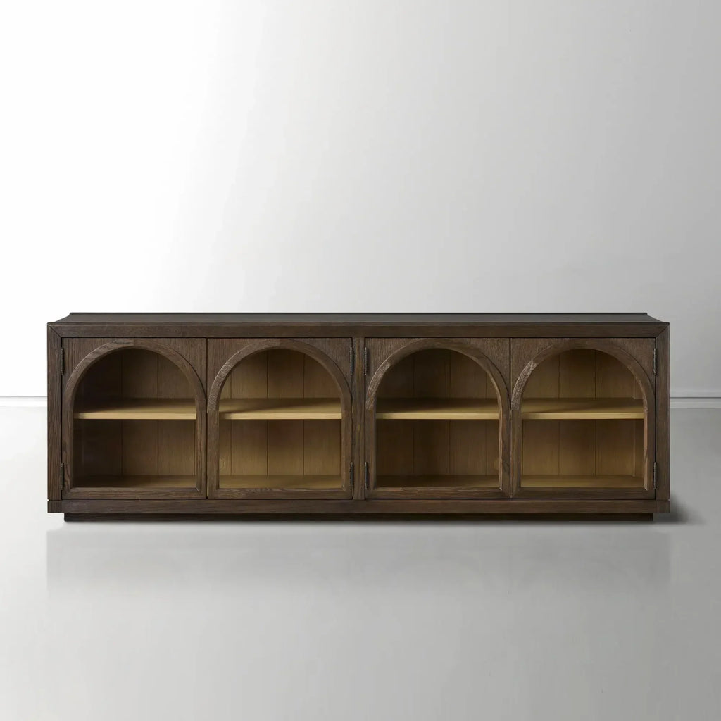 Hattie Media Console in Oak 80-Inchw
