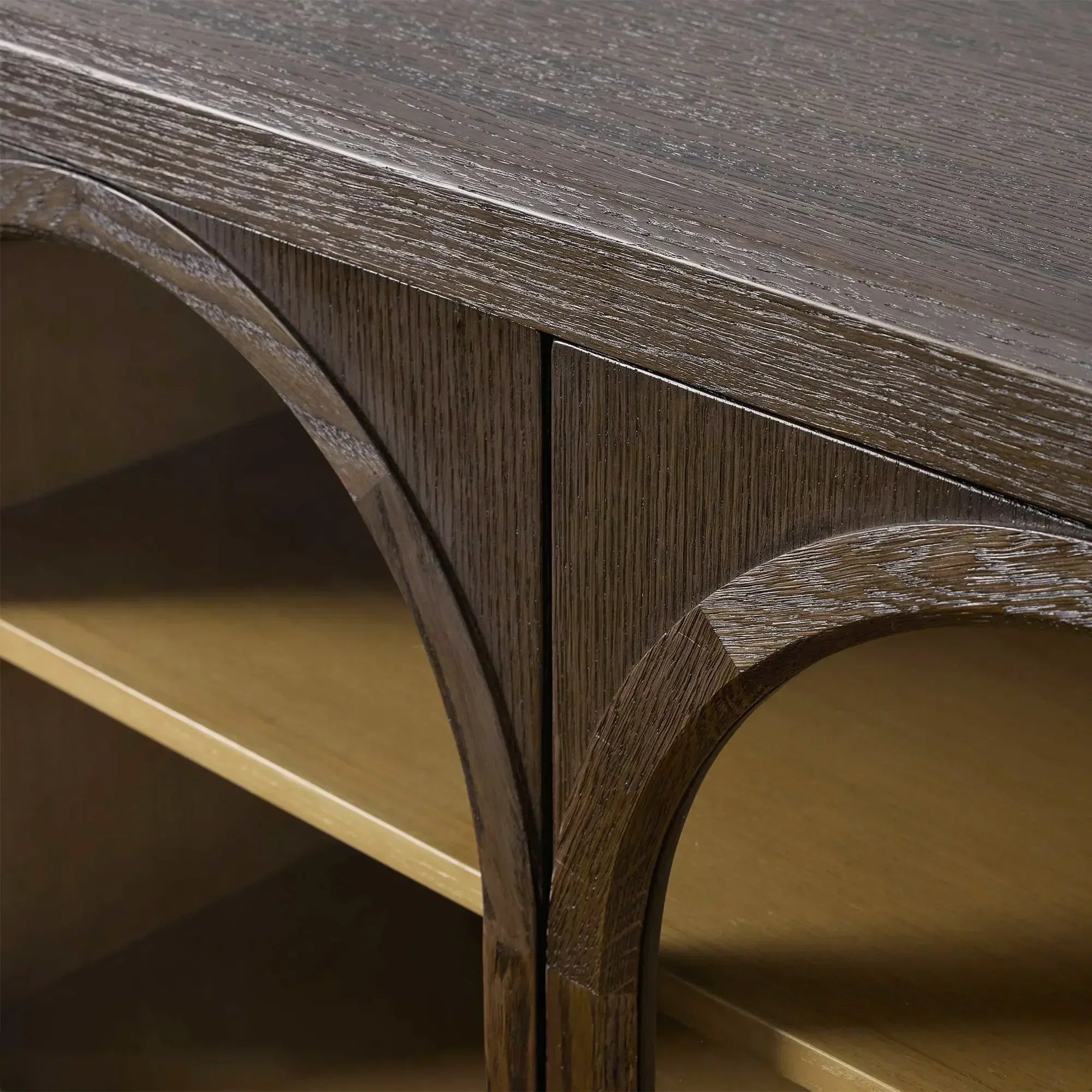 Hattie Media Console in Oak 80-Inchw