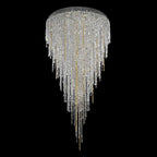 Modern Light Luxury Crystal Tassel Chandelier for Staircase / living Room