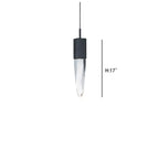 Modern Light Luxury Round / rectangle Ceiling Pendant Light in Black Finish for Kitchen Island / Staircase /