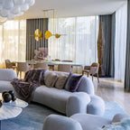 Minimalist Linear Brass Chandelier with High-Quality Finish for Dining Room and Kitchen Island