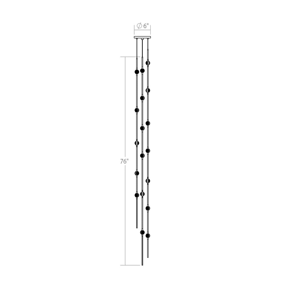 Art Design Creative Constellation Chandelier for Foyer / staircase / high-Ceiling Space