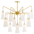 Vintage Blossom Cone Lampshade Chandelier for Living / dining Room / kicthen Island