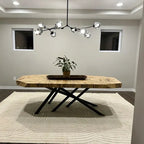 Modern Sputnik Smoky Gray / amber Glass Branch Chandelier for Kitchen Island / dining Room