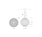 Modern Light Luxury Sphere Crystal Chandelier