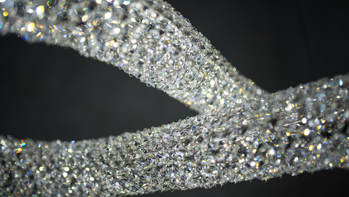 Luxury Infinity Crystal Chandelier for Living / dining Room
