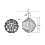 Modern Light Luxury Sphere Crystal Chandelier
