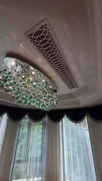 Luxury Crystal Flower Chandelier for Dining Room / living Room