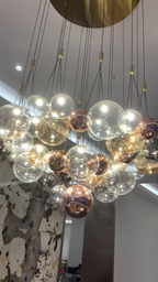 Italian Creative Glass Bubble Ball Chandelier for Living / dining Room / kitchen Island