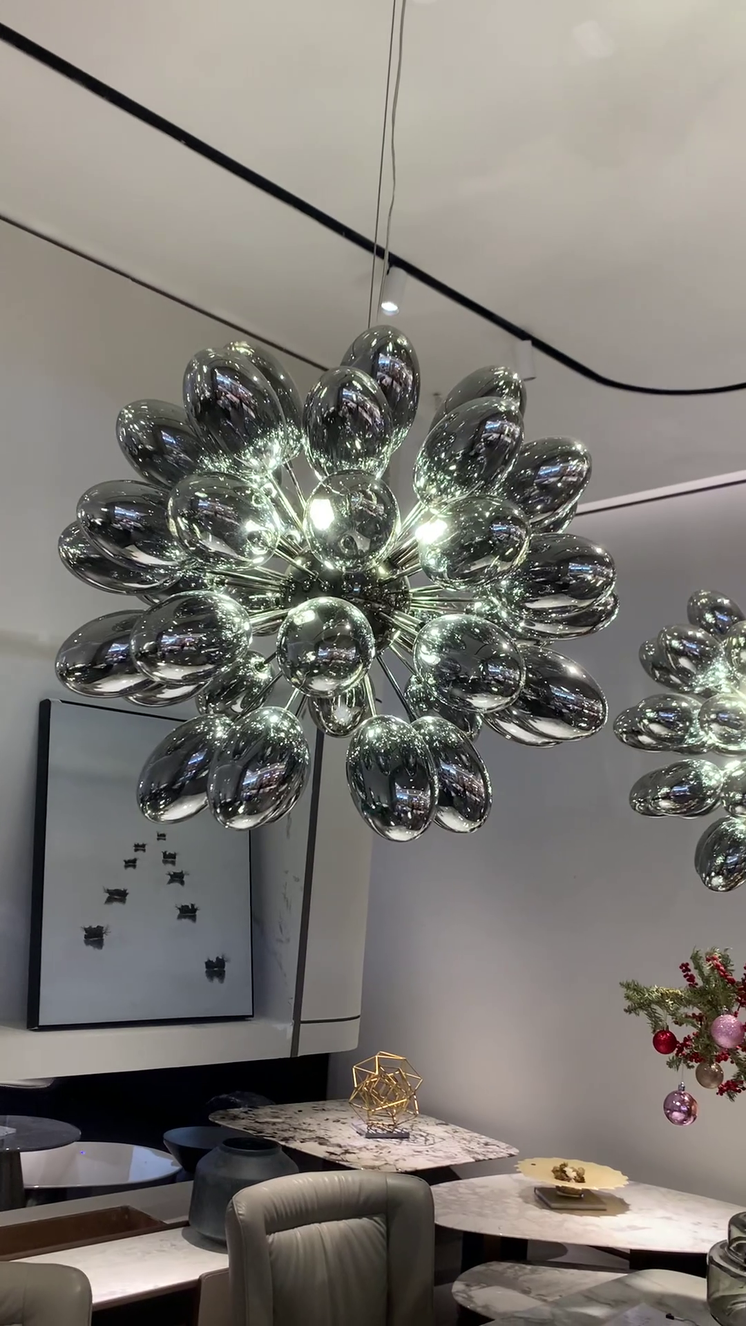 Creative Black Grape Glass Chandelier for Bar / dining / living Room / kitchen Island