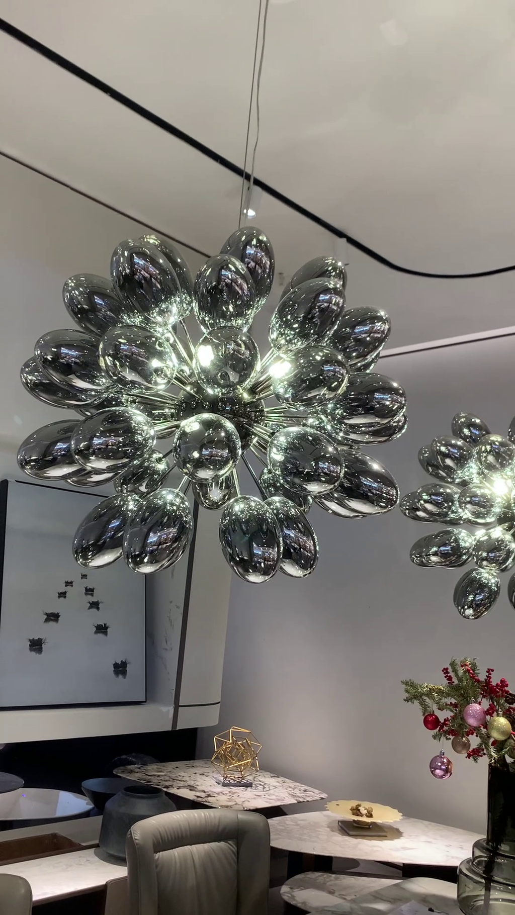 Creative Black Grape Glass Chandelier for Bar / dining / living Room / kitchen Island