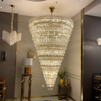 Extra Large Luxury Crystal Chandelier for Staircase / living Room / foyer / villa