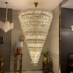 Extra Large Luxury Crystal Chandelier for Staircase / living Room / foyer / villa