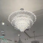 Flower Blossom Art Glass Chandelier for Living Room / bedroom