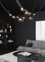 Minimalist Leather Belt Chandelier for Dining / living Room
