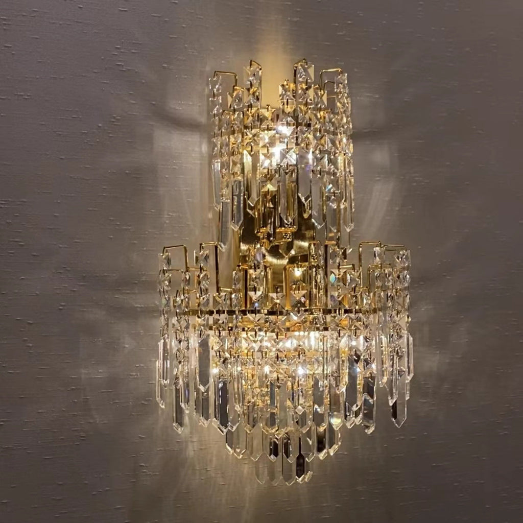 Luxury Hotel Hallway Ceiling Lighting Large Round Crystal Chandelier for Foyer Living Room Staircase