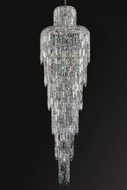 Luxury Large Crystal Chandelier for Hight Ceiling Living Room Long Staircase Light